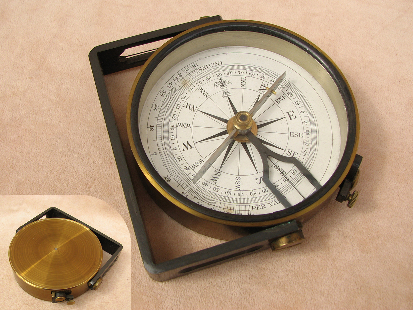 Early 20th century Francis Barker combined compass / clinometer
